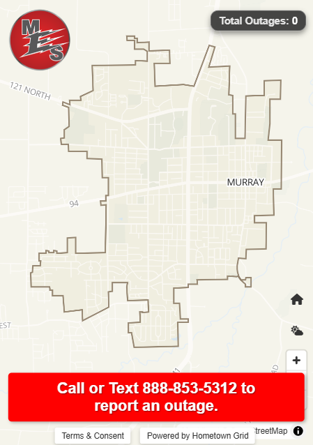 Public outage map with one-tap text-to-report